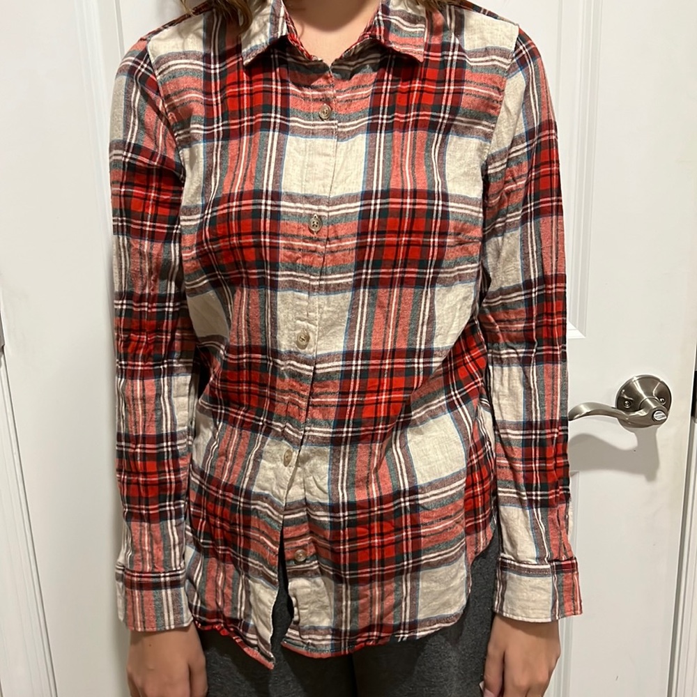 Plaid button down